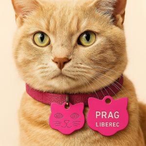 Alternative view of Známka pro kočky s gravírováním