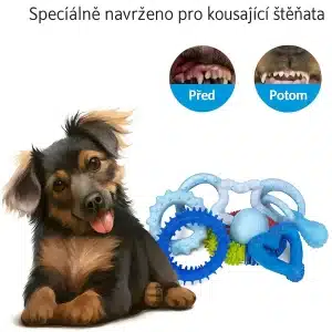 Alternative view of Odolná 9ks sada hraček pro psy – žvýkací a interaktivní
