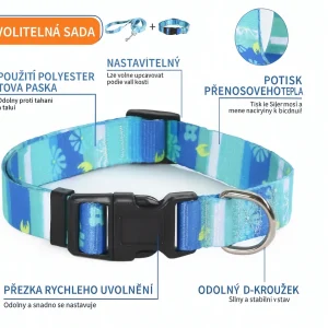 Alternative view of Psí obojek se sadou vodítka – Nastavitelný, polyesterový