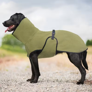 Zimní Plášť pro Psy – Teplý Fleece Kabát s Nastavitelným Zapínáním