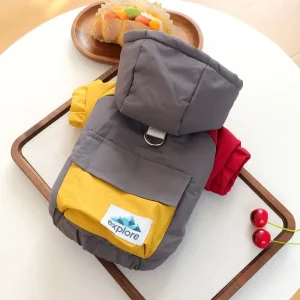 Zimní Teplá Bunda pro Psy s Kapucí